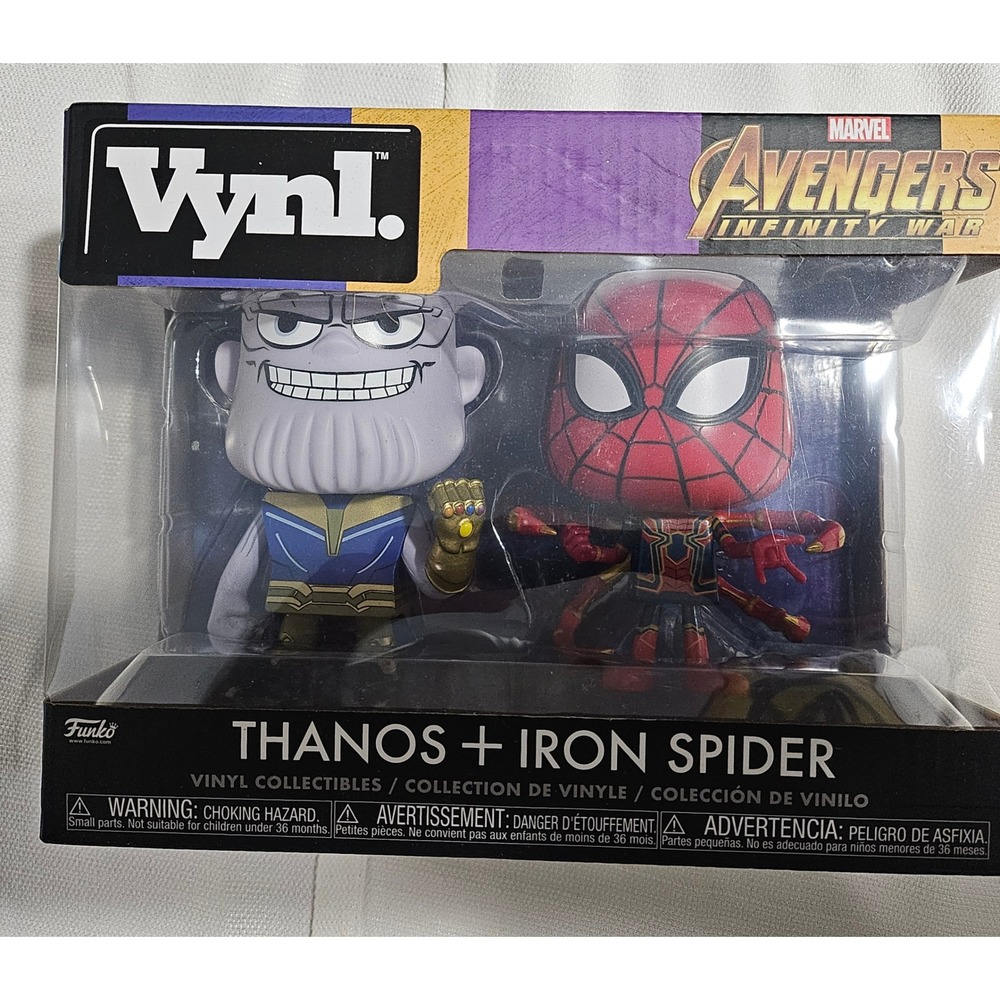 Avengers Infinity War‎ Thanos + Iron Spider Vynl Funko Vinyl Collectibles 2 Pack